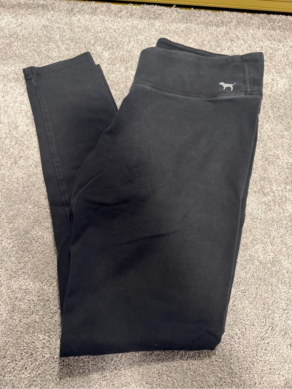 Pink by Victoria's Secret Black Logo Leggings